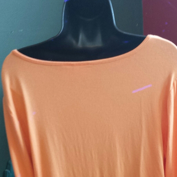 SOLD!💖Dreamsicle top 3/4 sleeve  EUC button roll - Picture 6 of 8